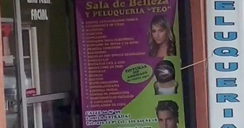 SALA DE BELLEZA Y PELUQUERIA TEO SALA DE BELLEZA Y PELUQUERIA TEO